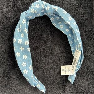 Blue floral headband - NWT - one size